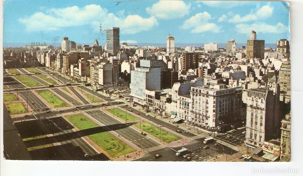 Cartes Postales: Postal 026444 : Vista aerea de la Avenida 9 de Julio. Buenos Aires - Varios