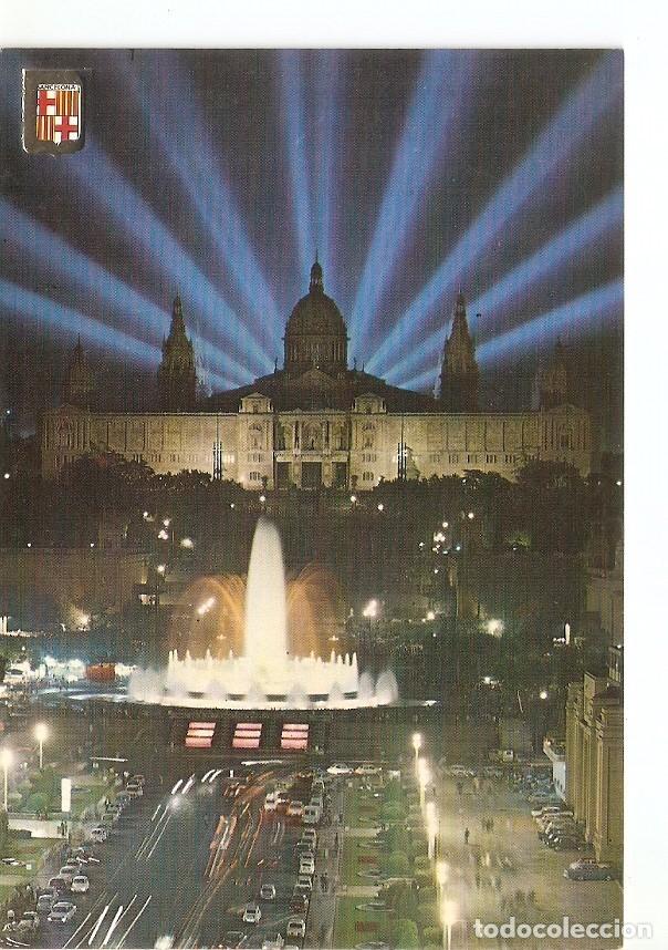 Postkarten: Postal 029539 : Barcelona. Fuentes y Palacio Nacional de Montjuich - Varios