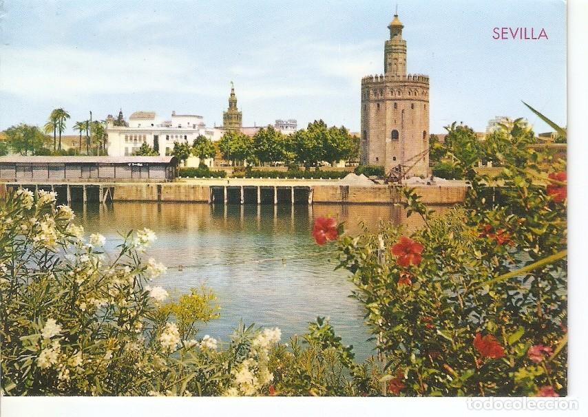 Cartes Postales: Postal 029581 : Sevilla Torre del Oro y Rio Guadalquivir - Varios