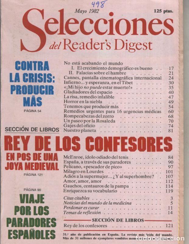 Postales: Selecciones del Readers Digest numero 498 - Varios
