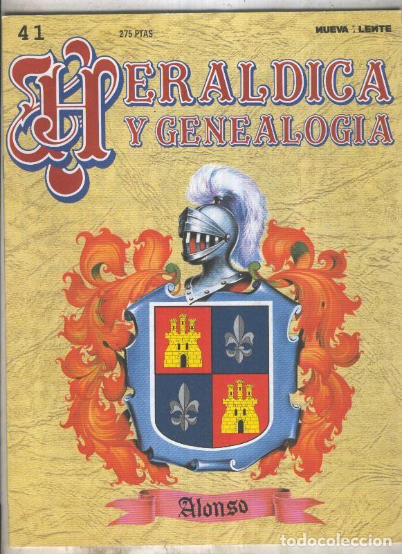 Postales: Fasciculo Heraldica y Genealogia numero 41: Alonso - Varios
