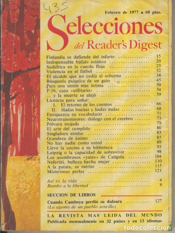 Postales: Selecciones del Readers Digest numero 435 - Varios