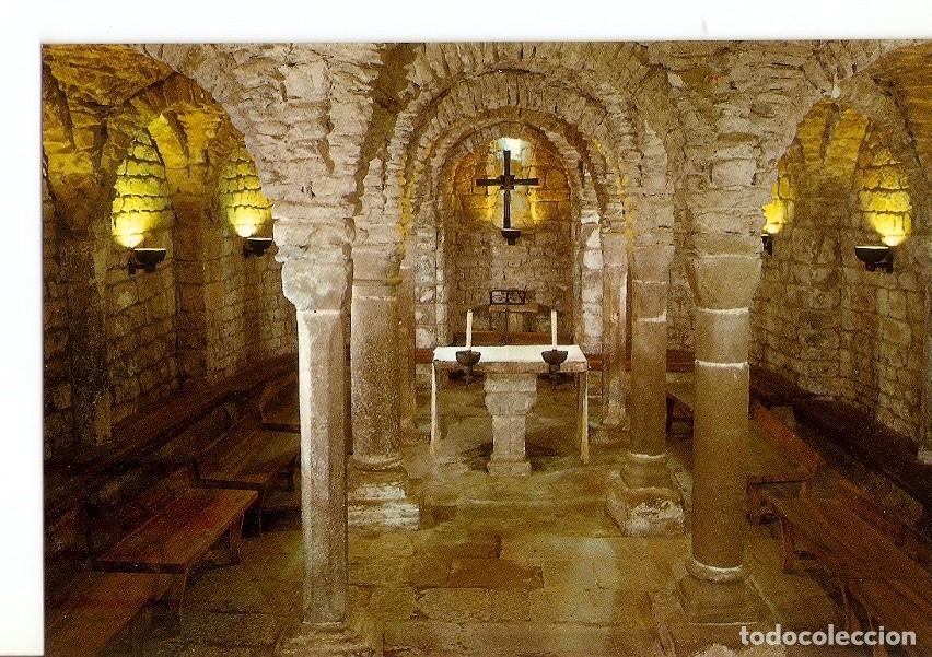 Postales: Postal 029433 : Olius. Comarca del Solsones Esglesia romanica. Segle XI. Cripta - Varios