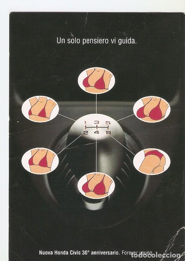 Postales: Postal 029787 : Nuova Honda Civic 30o anniversario. Forever young - Varios
