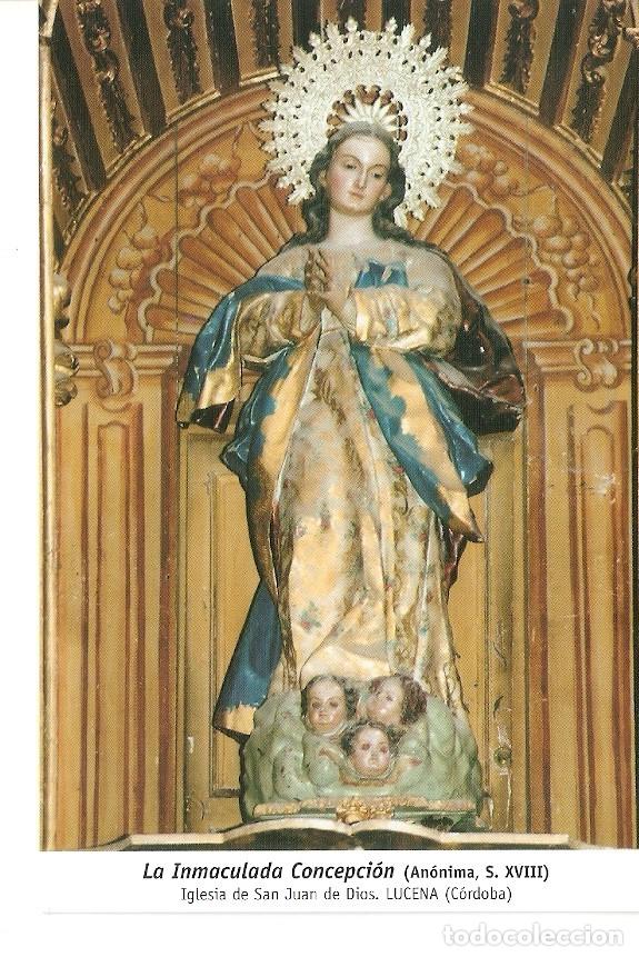Cartes Postales: Postal 029924 : La Inmaculada Concepcion (Anonima S. XVIII) Iglesia de San Juan de Dios. Lucena (Cor