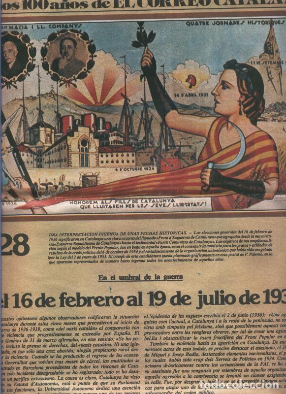 Postales: Un siglo de catalu&ntilde;a en los 100 a&ntilde;os de El Correo Catalan, fasciculo numero 28 - Varios