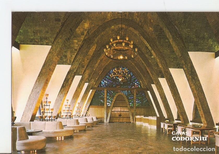 Postales: Postal 030375 : Cavas Codorniu. Sala recepcion Puig y Cadafalch. Monumento Nacional - Varios