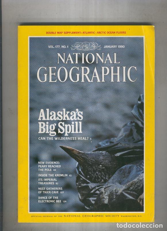 Postales: National geographic 1990 January: alaskas big spill can the wilderness heal - Varios