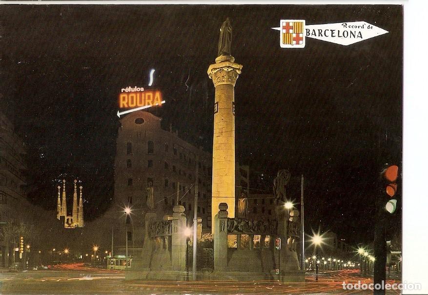 Cartes Postales: Postal 030617 : Barcelona. Monumento a Mossen Jacinto Verdaguer al fondo La Sagrada Familia - Varios