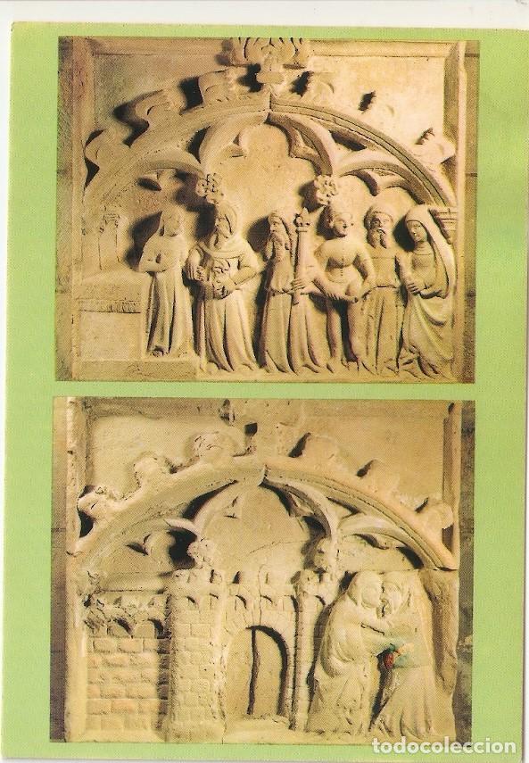 Postcards: Postal 030849 : Vallfogona de Riucopr - Tarragona. Retaule gotic de pedra segle XIV - Varios