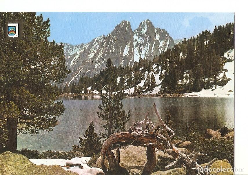 Postkarten: Postal 031189 : Pirineu Catala (Lleida). Vall dEspot. Lago de San Mauricio Parque Nacional y Els Enc