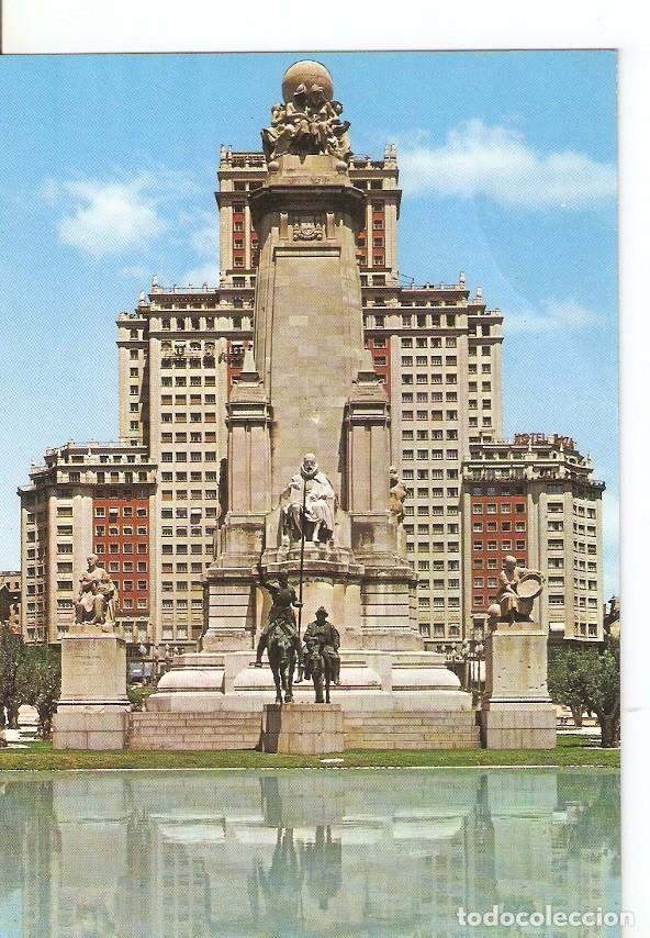Postais: Postal 031241 : Madrid. Plaza de Espa&ntilde;a. Monumento a Cervantes - Varios