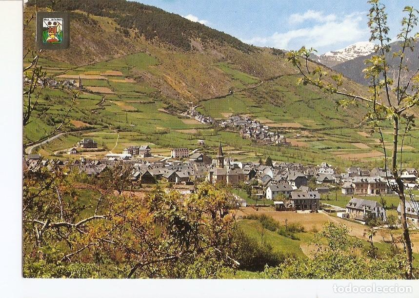 Postkarten: Postal 031676 : Pirineu Catala (Lleida). Vall dAran. Panoramica de Viella. Al llunya Gausac i Casau