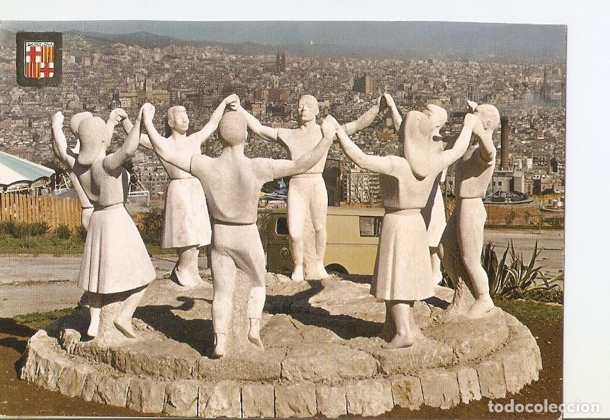Postkarten: Postal 032488 : Barcelona. Monumento a la Sardana. Escultor J. Ca&ntilde;as - Varios