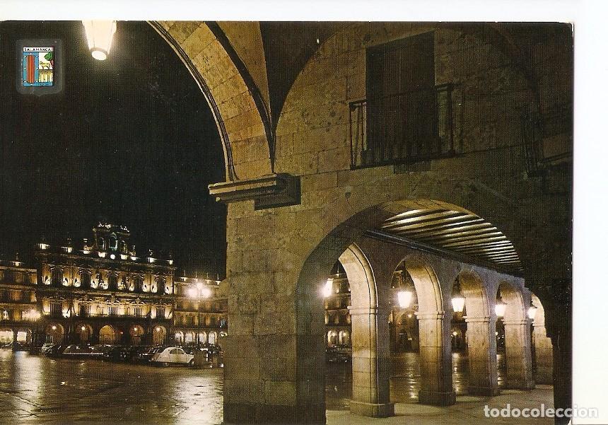 Postcards: Postal 032180 : Salamanca. Plaza Mayor de noche - Varios