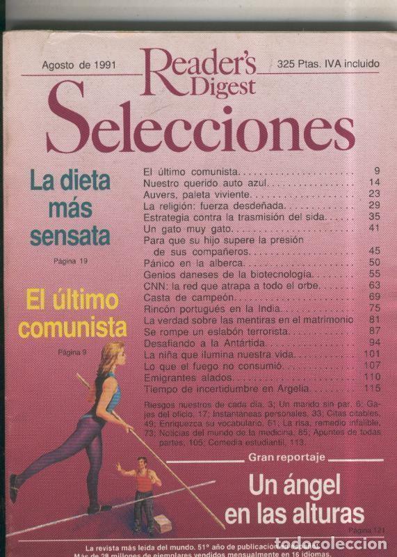 Postales: Selecciones del Readers Digest numero 609, agosto 1991 - Varios