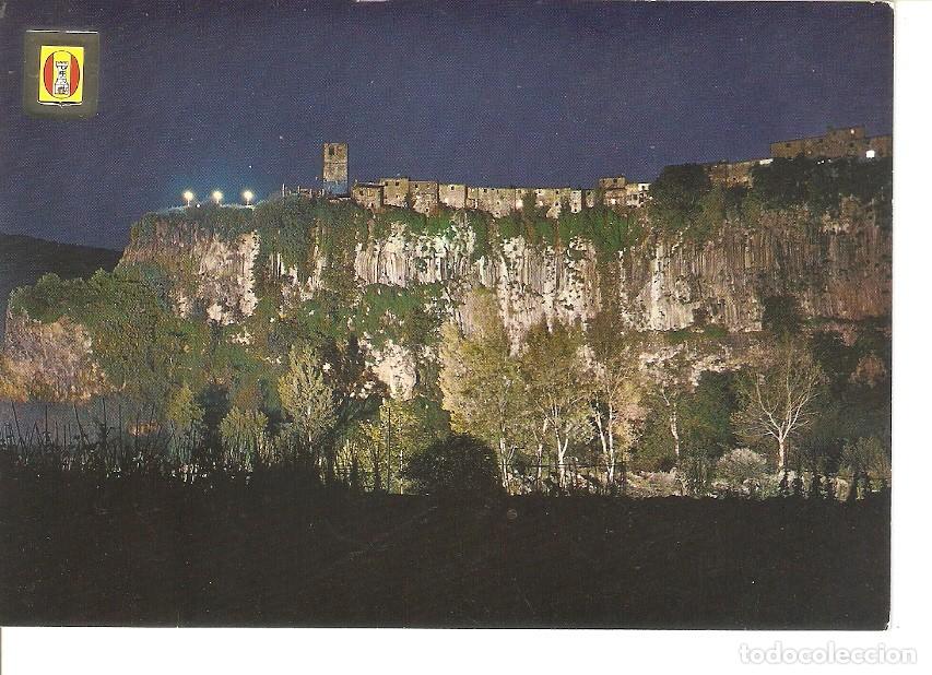 Cartoline: Postal 032878 : Castellfollit de la Roca (Gerona). Vista parcial nocturna - Varios