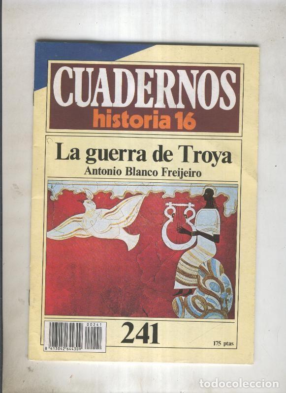 Cartoline: Cuadernos Historia 16 numero 241:La guerra de Troya - Antonio Blanco Freijeiro