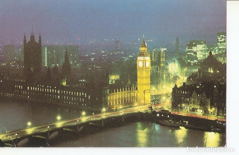 Postkarten: Postal 032937 : Big Ben and Wstmister Bridge at Night London - Varios