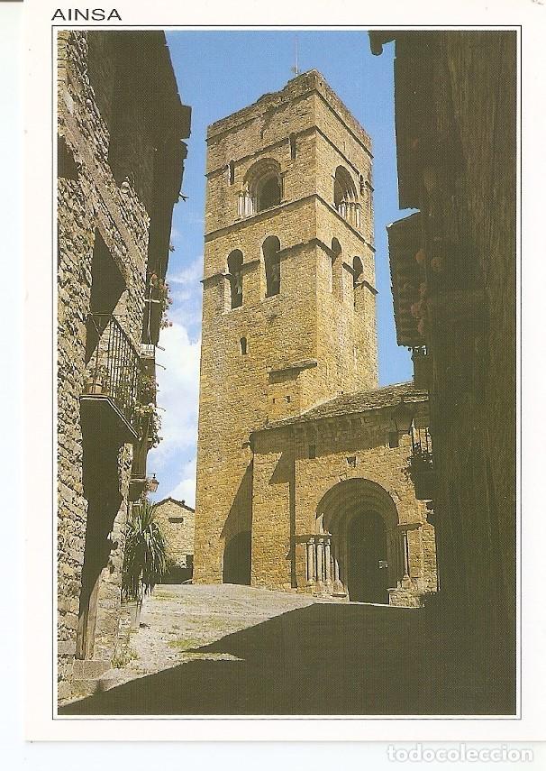 Cartes Postales: Postal 033028 : Ainsa (Huesca). Iglesia Parroquial romanico S.XII - Varios