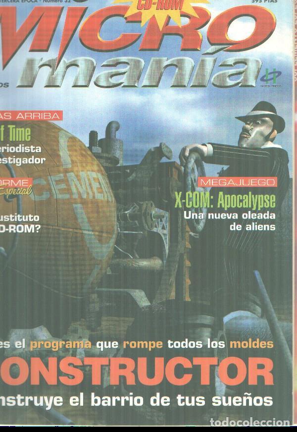 Postales: Micromania, 3&ordf; epoca numero 32, sin el CD ROM, conserva el suplemento - Varios