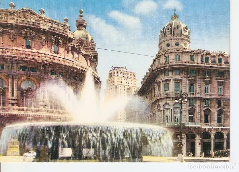 Postcards: Postal 033836 : Genova. Piazza de Ferrari - Varios