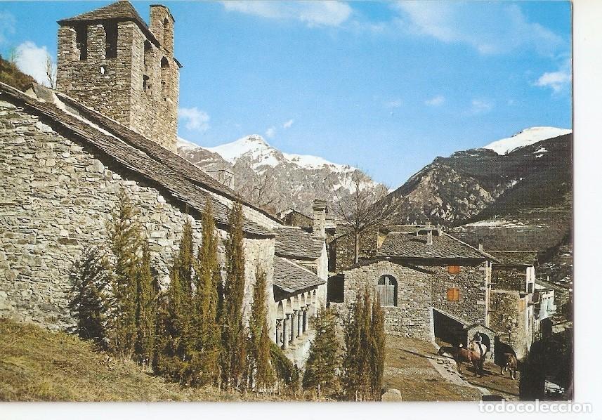 Postcards: Postal 034859 : Quebalbs (Girona). Iglesia y vista parcial. Al fondo Nuria - Varios