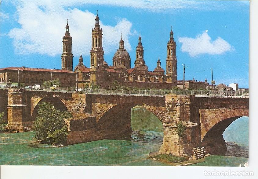 Cartes Postales: Postal 035393 : Zaragoza. Puente de piedra sobre el Ebro - Varios