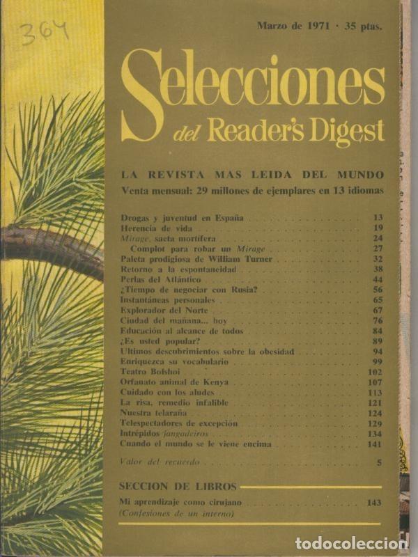 Postales: Selecciones del Readers Digest numero 364 - Varios