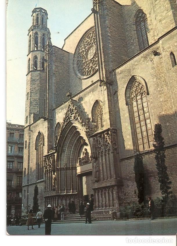 Cartoline: Postal 035539 : Barcelona. Basilica de Sta. Maria del Mar S. XIV - Varios