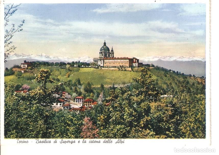 Postcards: Postal 035717 : Torino. Basilica di Superga e la catena delle Alpi - Varios