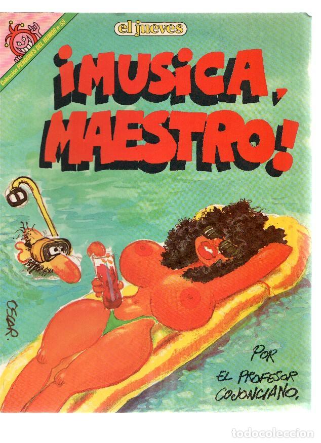 Postais: El Jueves: Pendones del Humor numero 059: Profesor Cojonciano: Musica maestro - Oscar