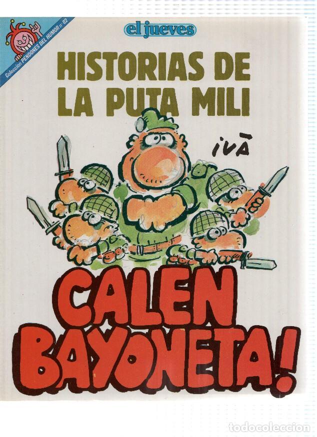 Postales: El Jueves: Pendones del Humor numero 082: Historias de la puta mili: Calen bayoneta - Iva