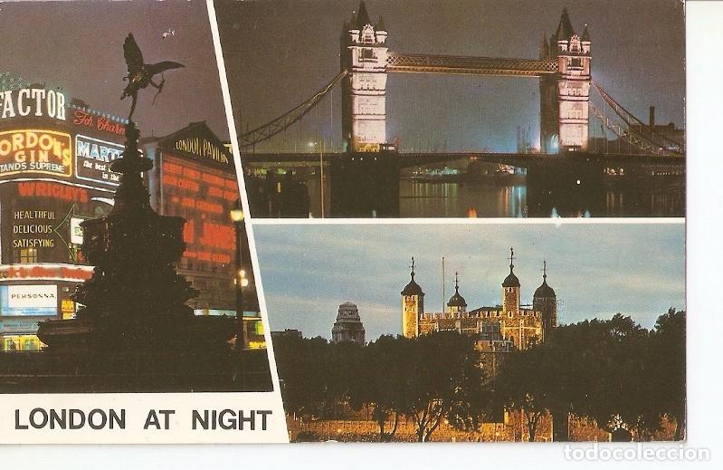 Cartoline: Postal 037284 : London at Night - Varios