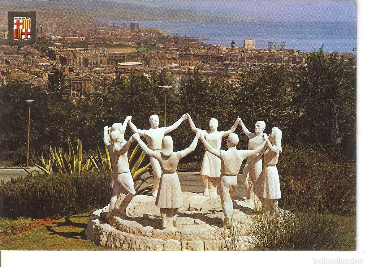 Postales: Postal 037809 : Barcelona. Monument a la Sardana Escultor J. Ca&ntilde;as - Varios