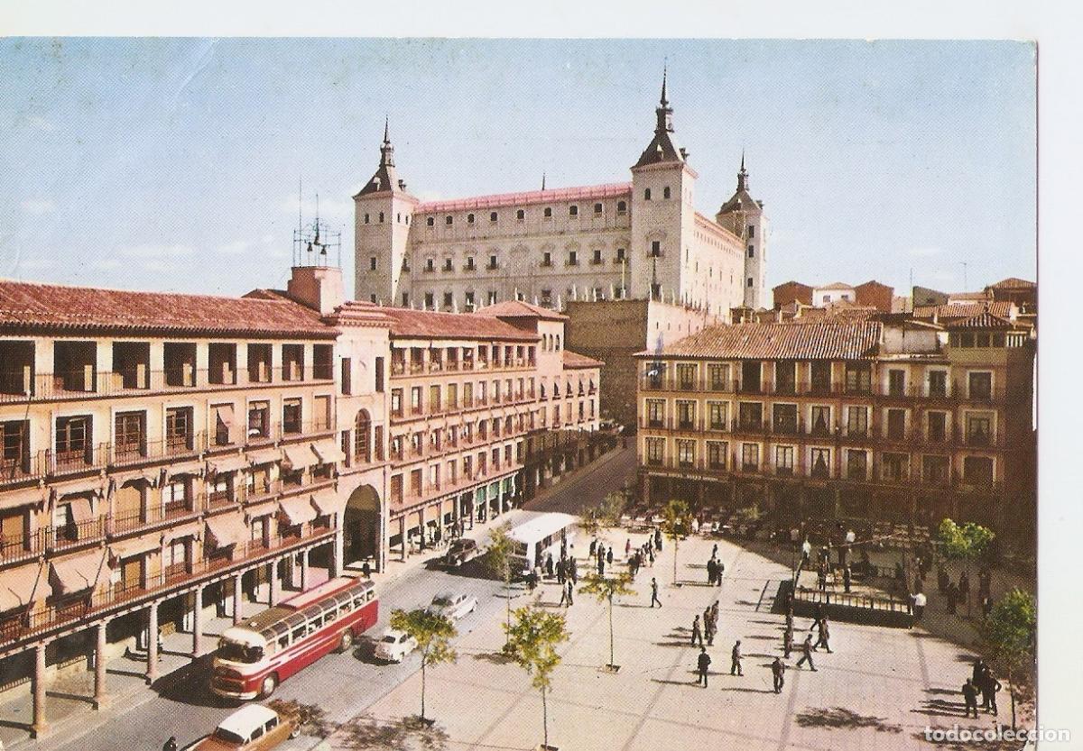 Postais: Postal 037843 : Toledo. Plaza de Zocodover y Alcazar - Varios