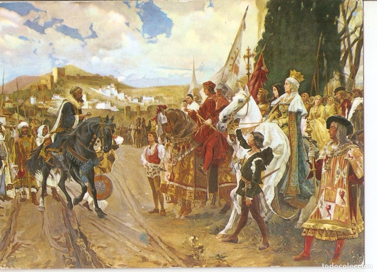 Postkarten: Postal 037569 : Granada. Capilla real. La Rendicon de Granada - Varios