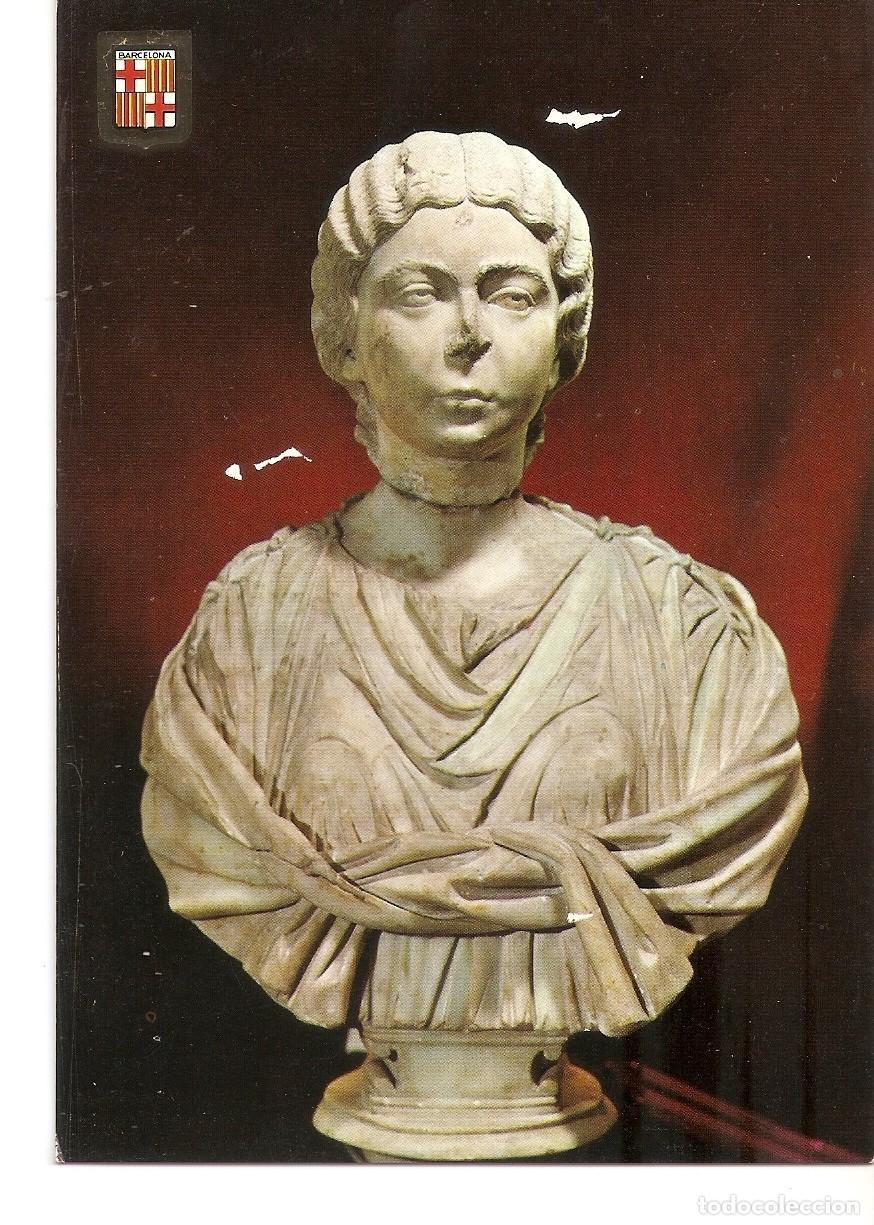 Postcards: Postal 038387 : Museo de Historia de la Ciudad. Barcelona. Busto romano en marmol - Varios