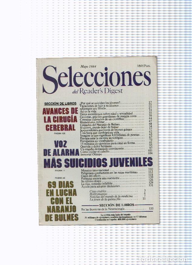 Postales: Selecciones del Readers Digest: 1984 mayo: Inmortal olimpo, Hobbymanias - varios