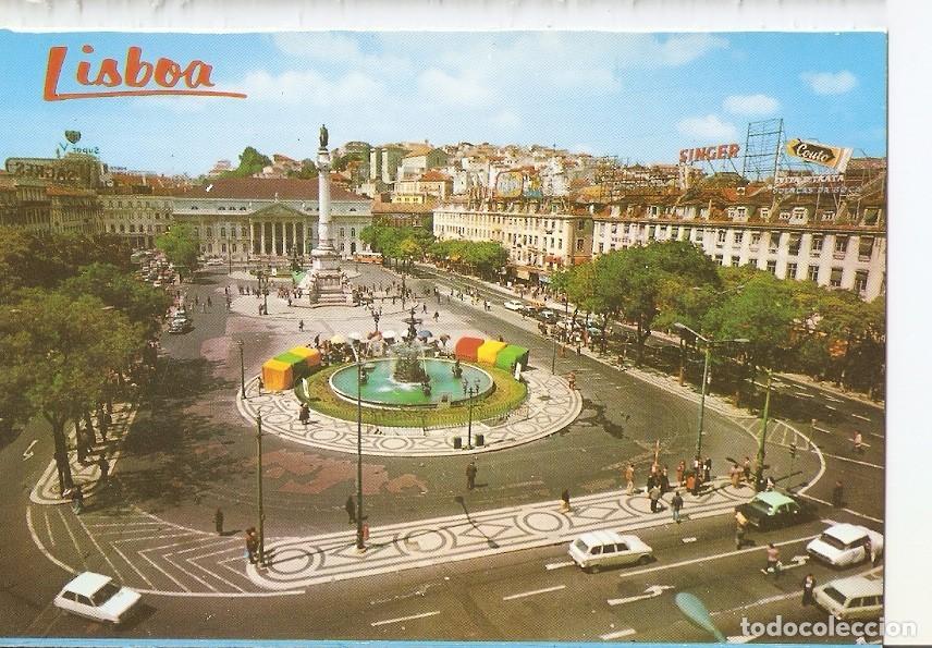 Postkarten: Postal 038902 : Lisboa (Portugal). Place d D. Pedro IV (Rossio) - Varios