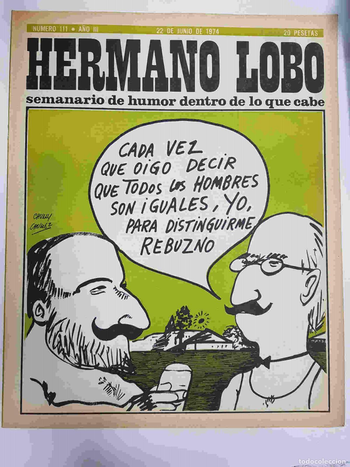 Cartoline: Hermano Lobo numero 111: portada de Chumy Chumez - Forges-Gila-Summers-etc