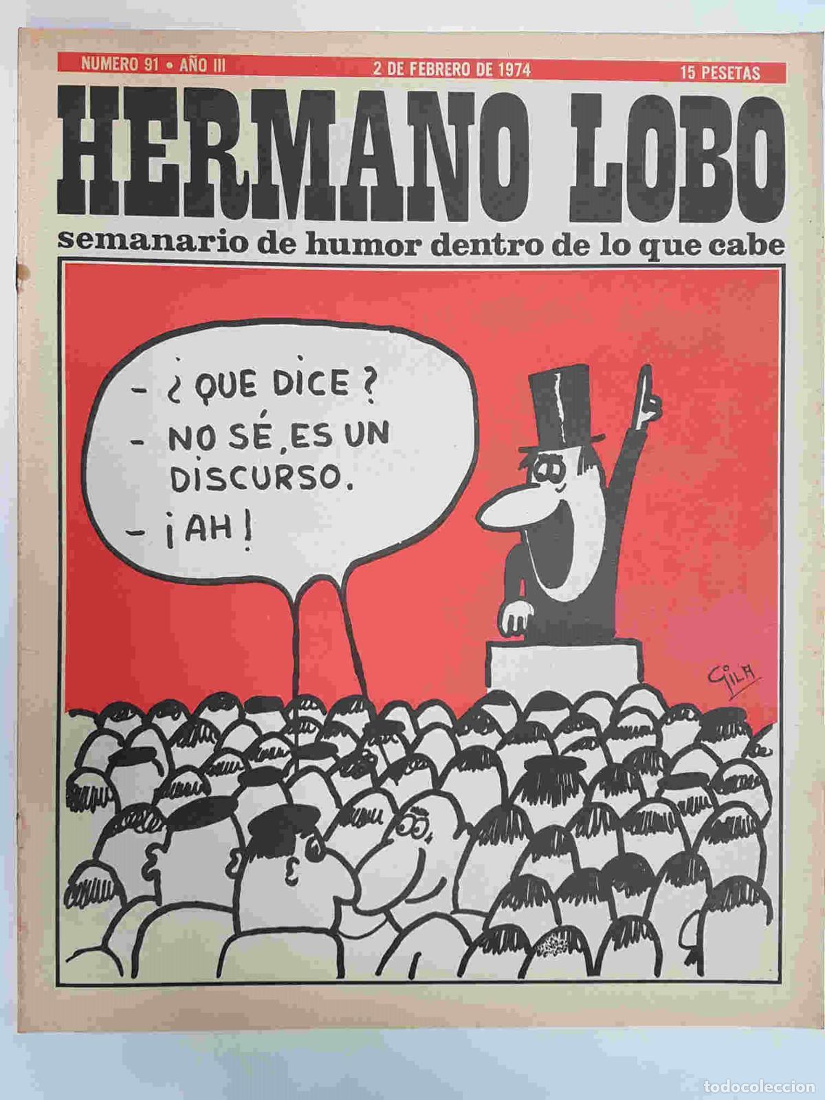 Postales: Hermano Lobo numero 091: portada de Gila - Forges-Gila-Summers-etc
