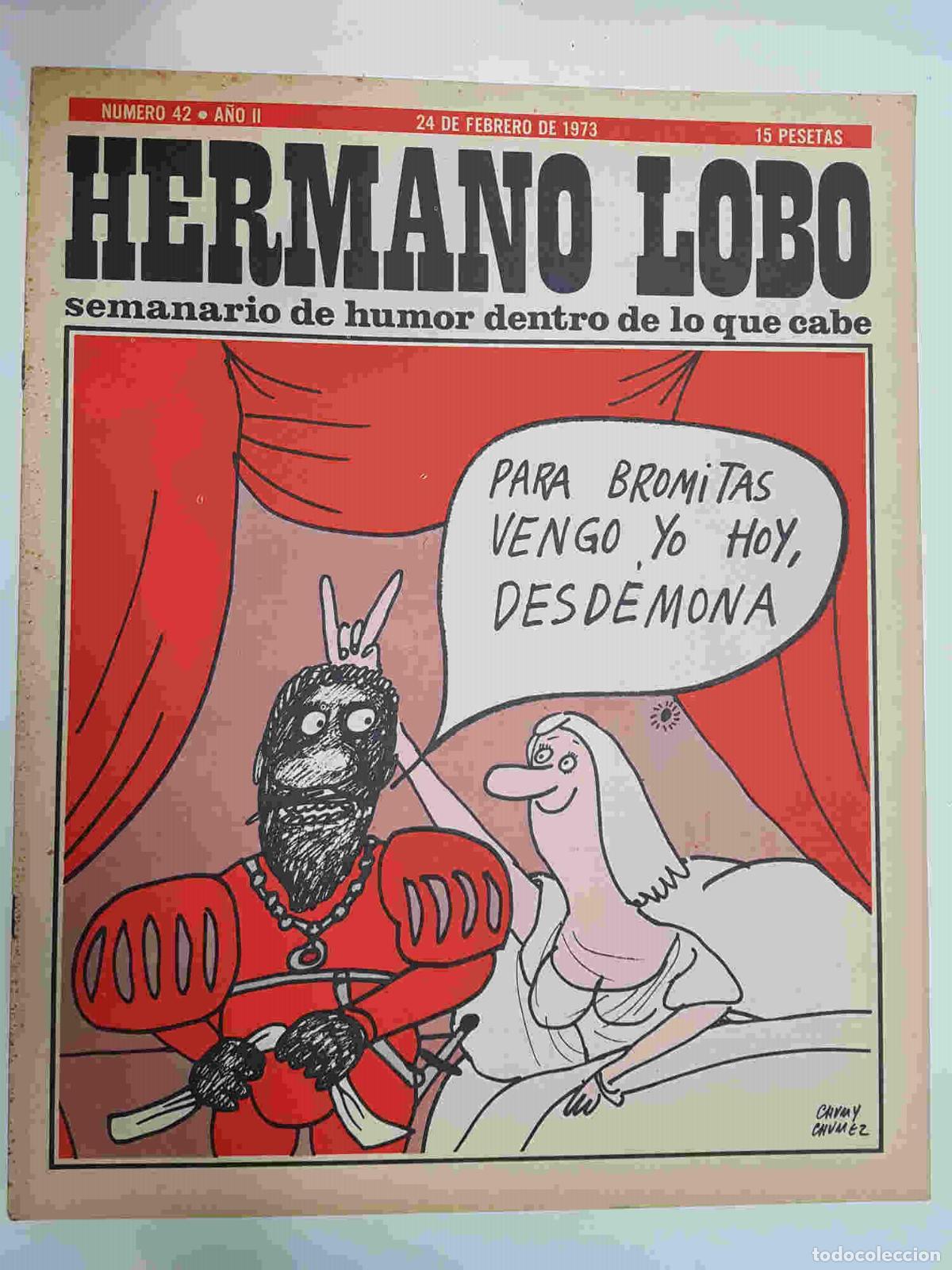 Cartoline: Hermano Lobo numero 042: portada de Chumy Chumez - Forges-Gila-Summers-etc