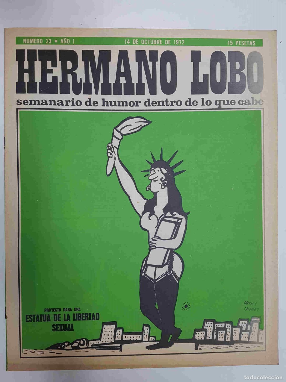 Postales: Hermano Lobo numero 023: portada de Chumy Chumez - Forges-Gila-Summers-etc