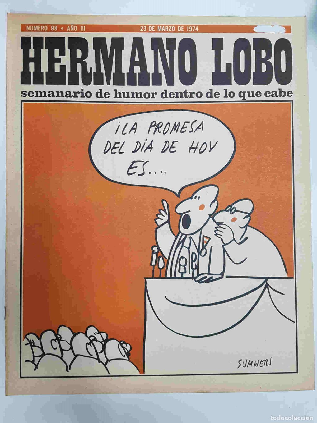 Cartoline: Hermano Lobo numero 098: portada de Summers - Forges-Gila-Summers-etc