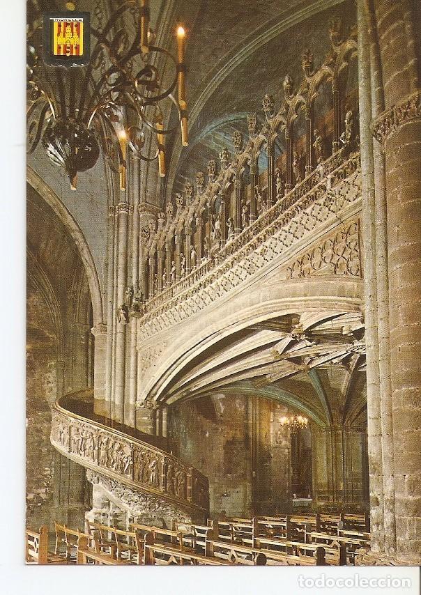 Postales: Postal 040145 : Morella (Castellon). Escalera y Coro iglesia archipretal - Varios