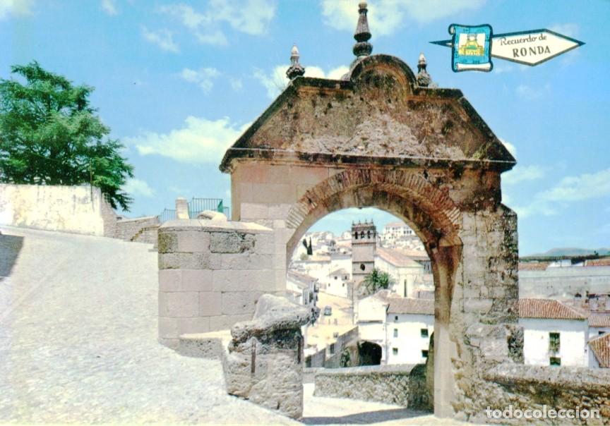 Postcards: Postal 016685: RONDA - Sillon del Moro y Arco Arabe - Varios