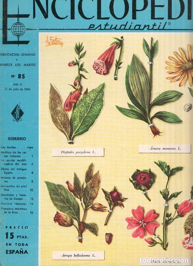 Cartoline: Enciclopedia Estudiantil numero 085 (1964): Francisco Martinez de la Rosa, Austria, Aviones de pasaj