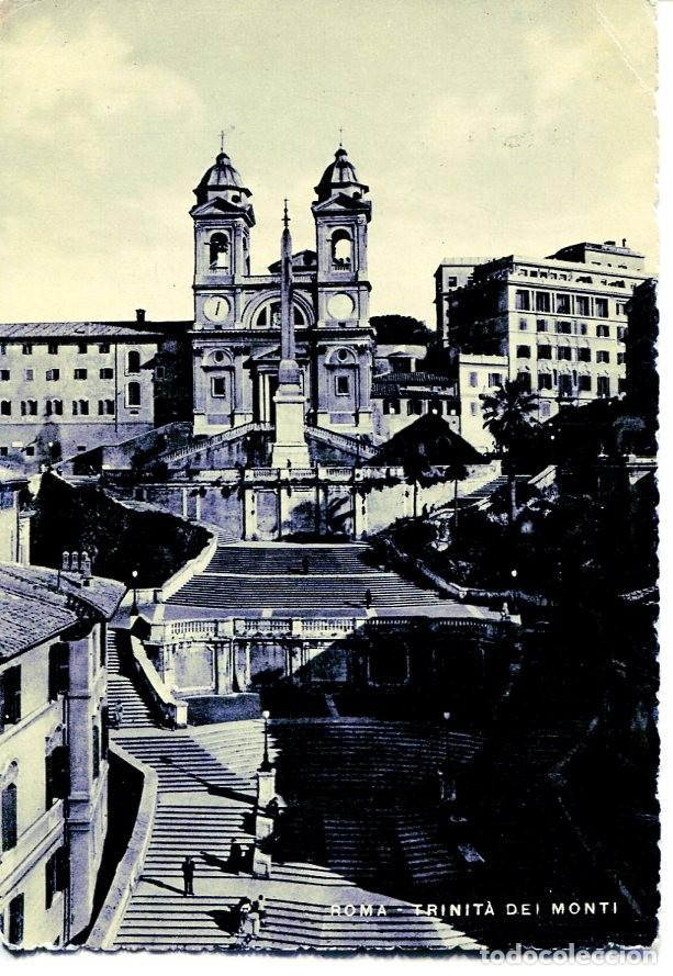 Postcards: Postal 016467: ROMA - Church of Trinita dei Monti - Varios