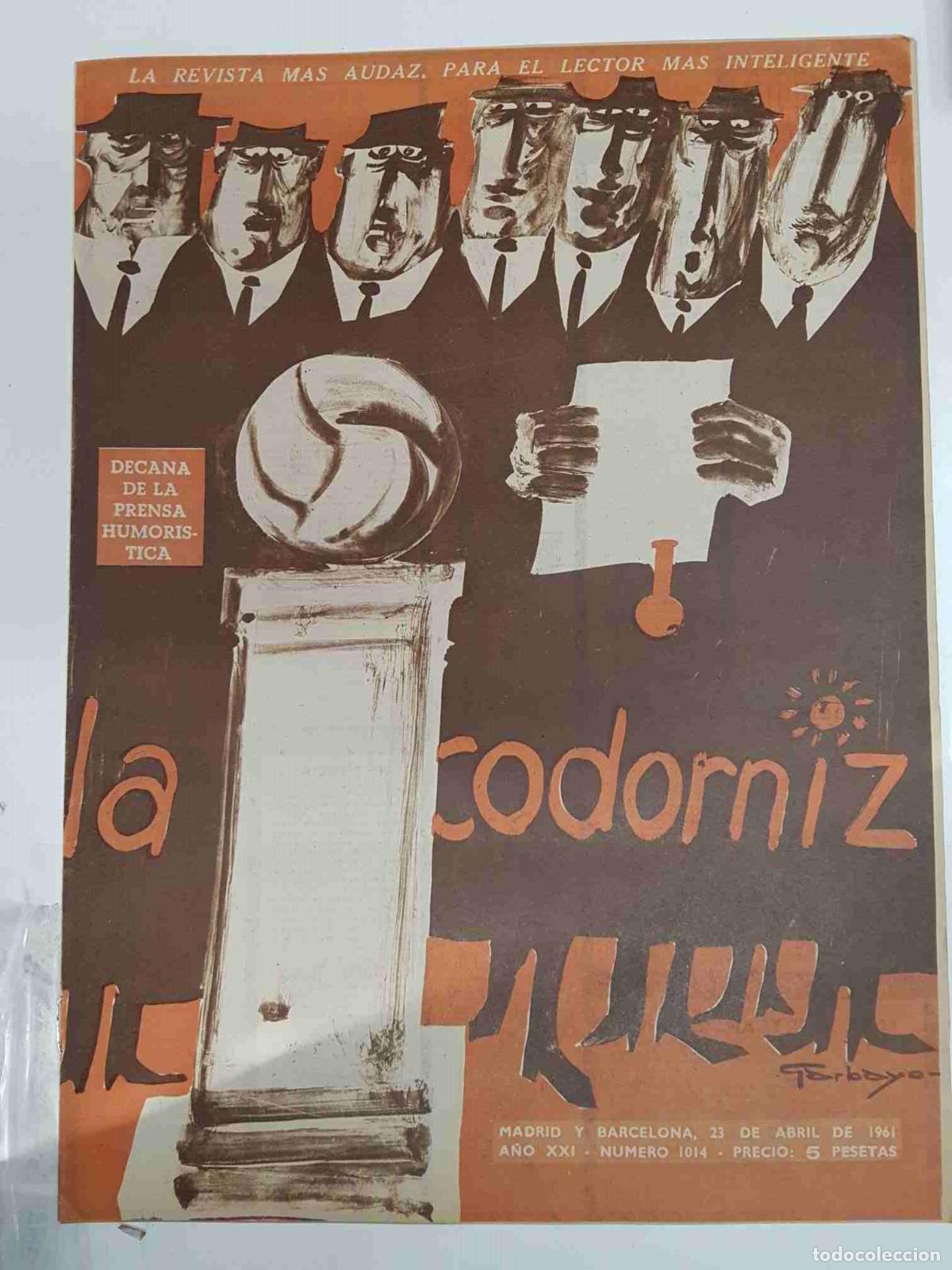 Postales: Revista la Codorniz: num 1014 A&ntilde;o XXI, 23 de Abril de 1961